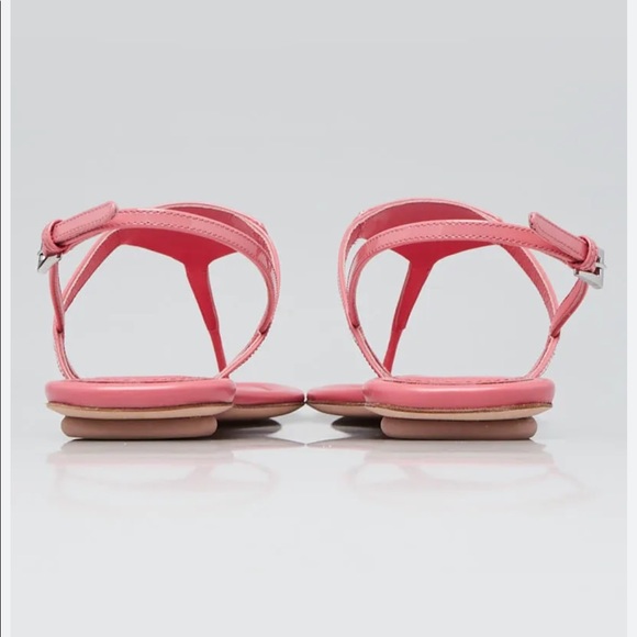 Prada Petalo Patent Leather Thong Sandals - Picture 2 of 6